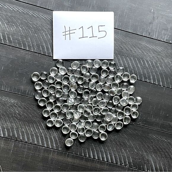 New! 115 count, Clear, Glass, Decorative Filler Beads (for use in cases, etc.) - Picture 1 of 1
